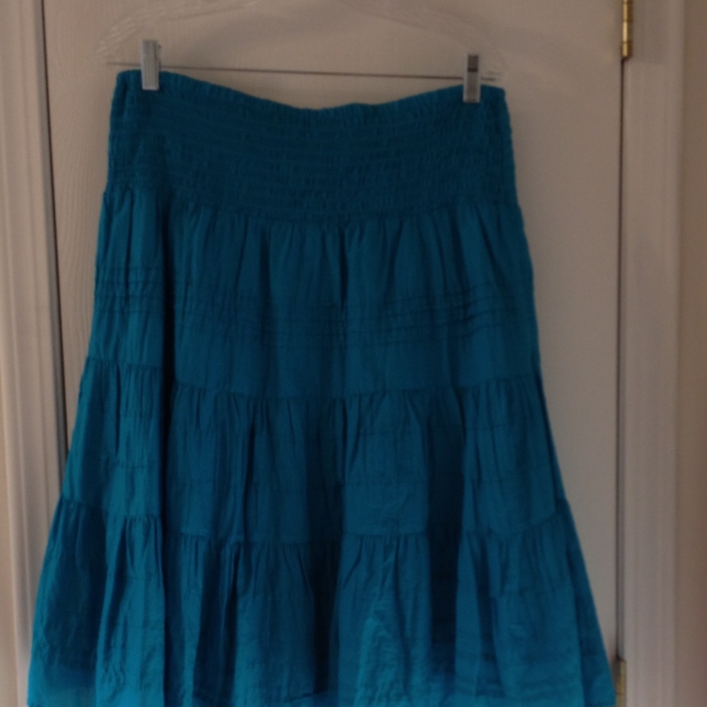 Bluish Green Summer Skirt